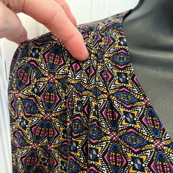 Daniel Rainn Multicolour Print Button Front Blouse, Size Medium Petite - Picture 4 of 10